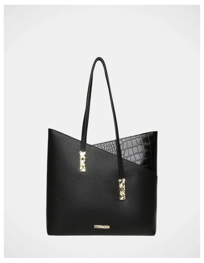 Steve Madden BEliot-C Tote Bag in Black/Gold