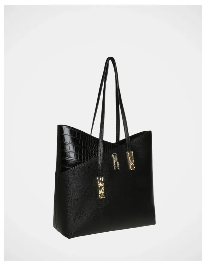Steve Madden BEliot-C Tote Bag in Black/Gold