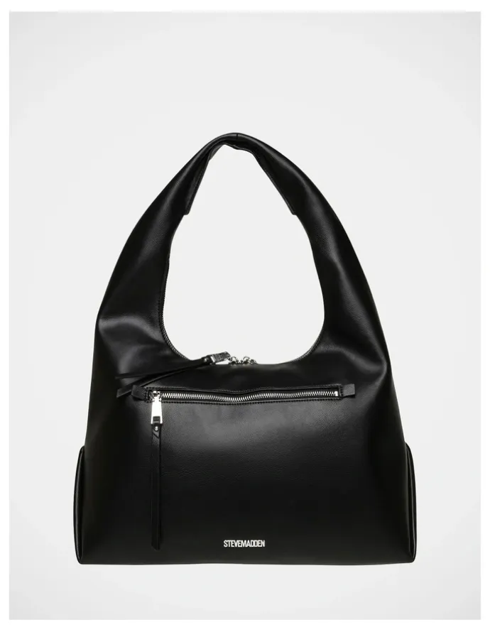 Steve Madden BIva Tote Bag in Black SIlver