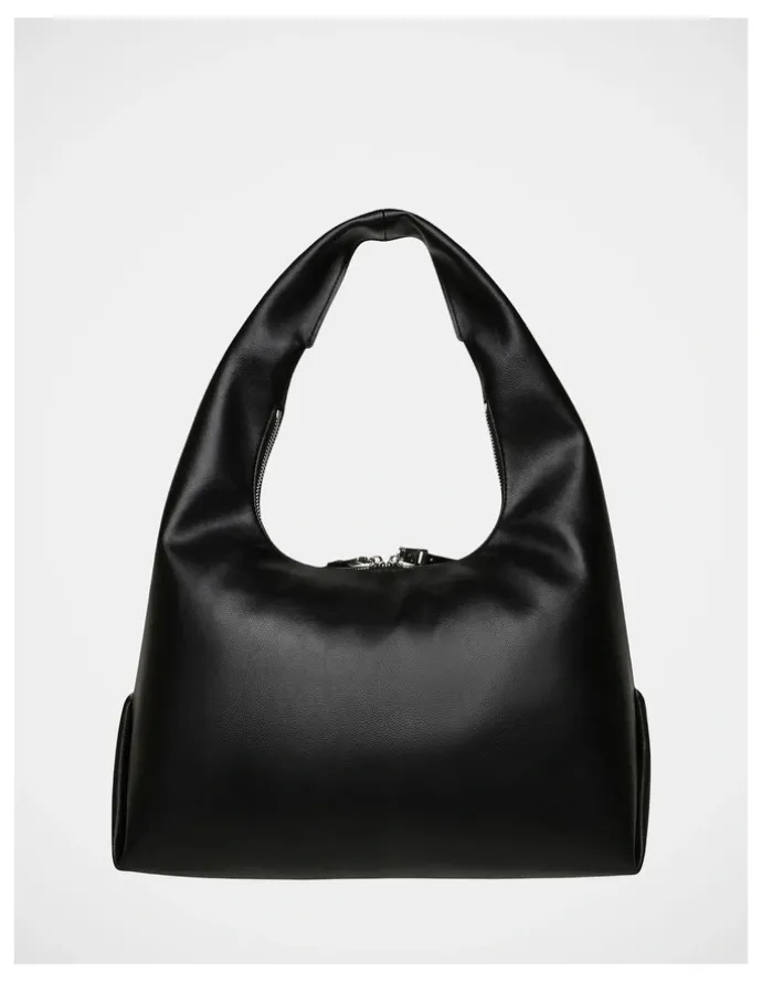 Steve Madden BIva Tote Bag in Black SIlver