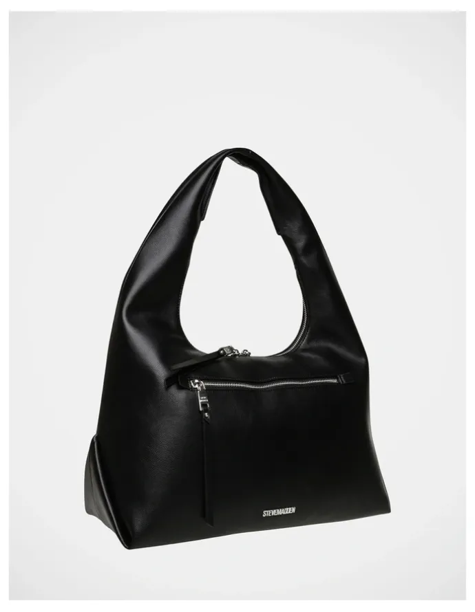 Steve Madden BIva Tote Bag in Black SIlver