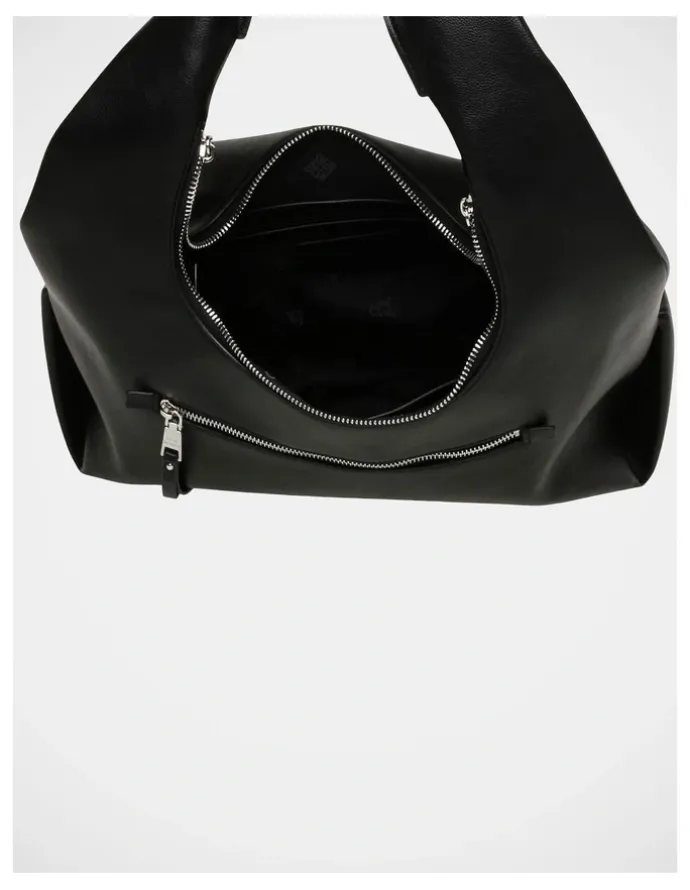 Steve Madden BIva Tote Bag in Black SIlver