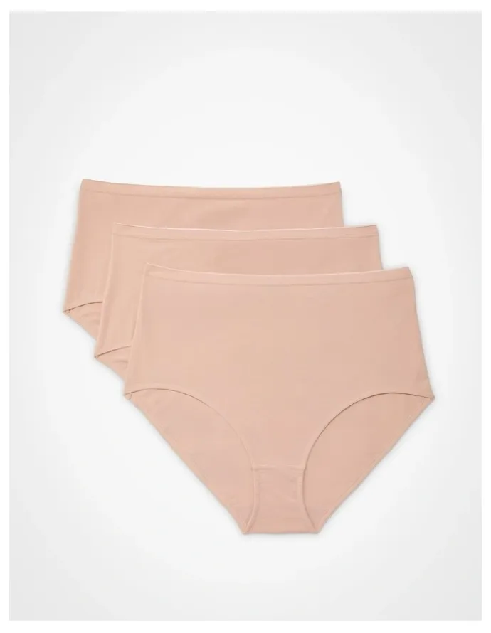 Taking Shape Australian Cotton Blend Briefs 3 Pack in Cream