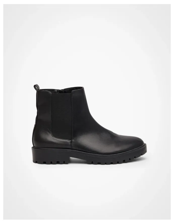 Taking Shape Chunky Chelsea Ankle Boot in Black