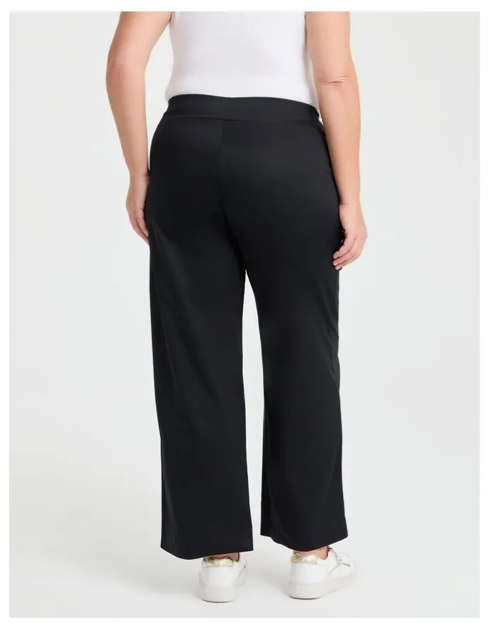 Taking Shape City Straight Leg Work Pant in Black