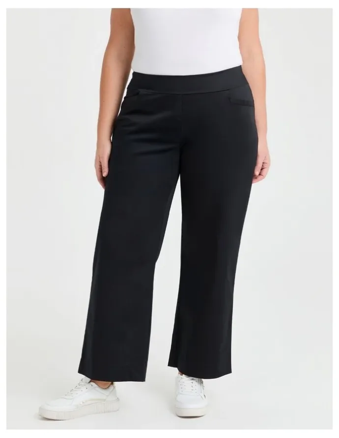 Taking Shape City Straight Leg Work Pant in Black