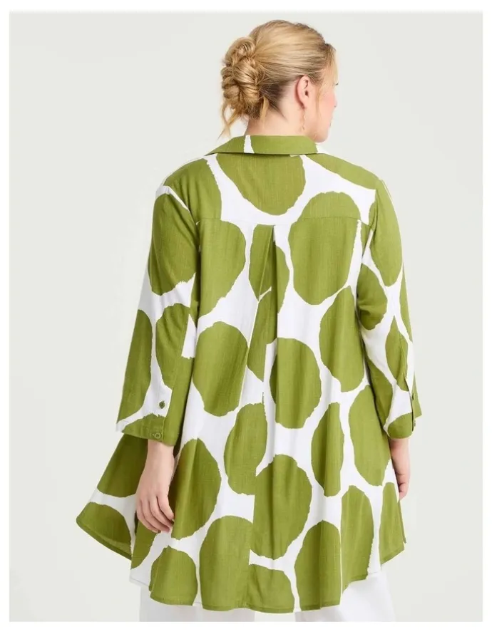Taking Shape Natural Lilla Spot Shirt Print