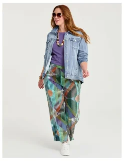 Taking Shape Pima Cotton Essential 3/4 Slv Top Cornflower