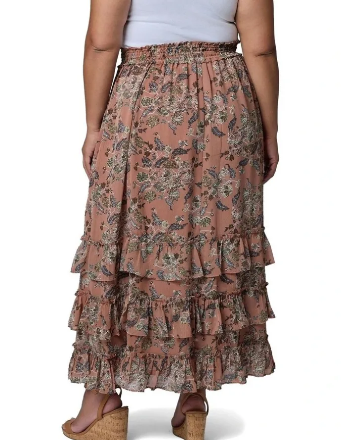 The Poetic Gypsy Enchanted Spirit Maxi Skirt in Multi