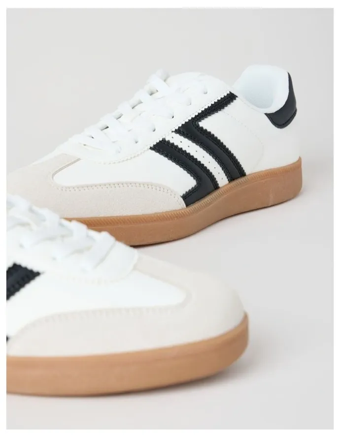 There After Arlo Sneaker in Cream and Black