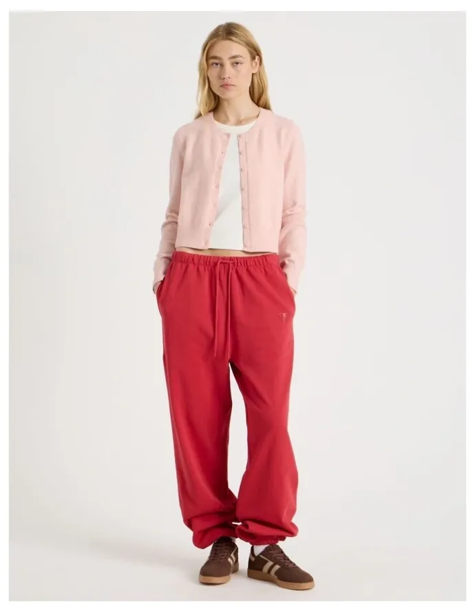 There After Button Through Cardigan in Pink