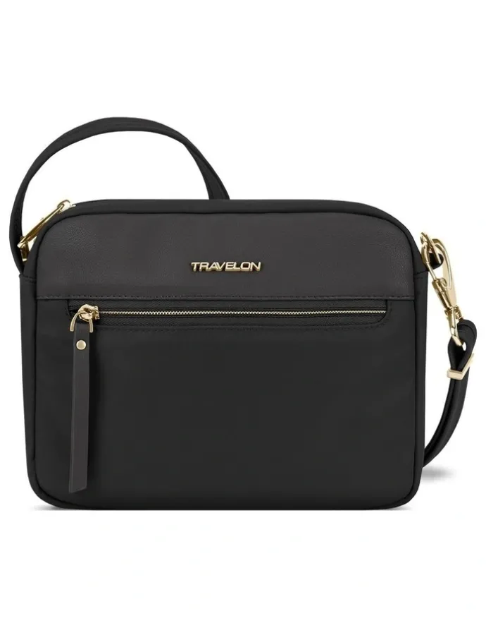 Travelon Addison Anti-Theft Small Crossbody Bag in Black