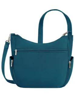 Travelon Classic Anti-Theft Crossbody Bucket Bag in Teal