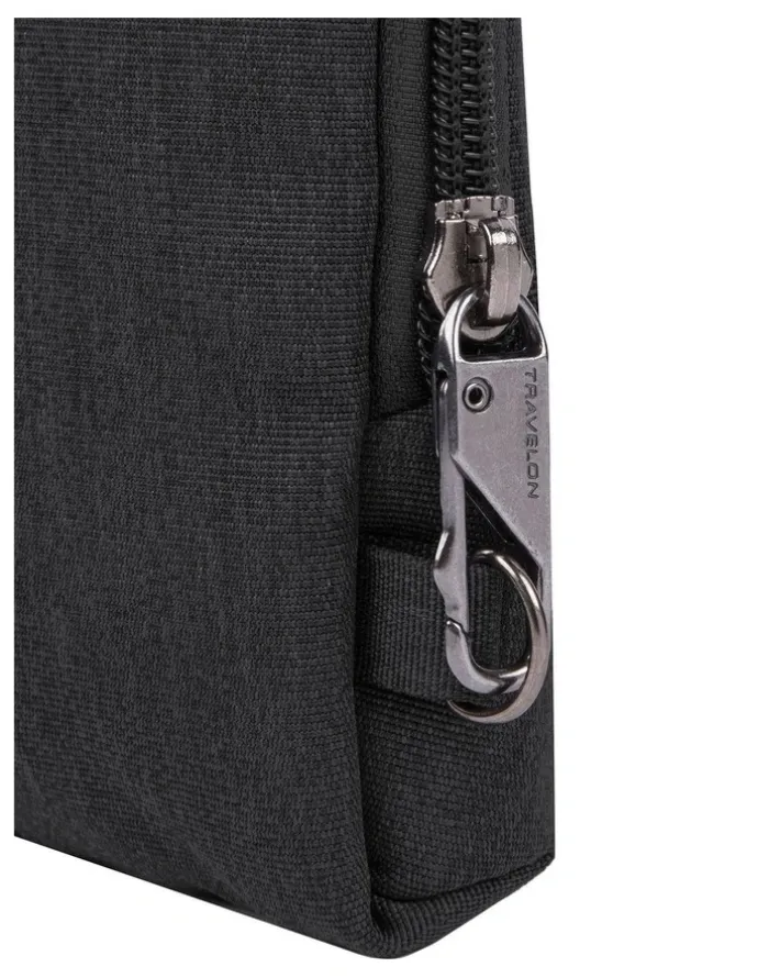 Travelon Metro Anti-Theft Stadium Mini Crossbody Bag in Black