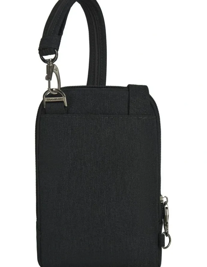 Travelon Metro Anti-Theft Stadium Mini Crossbody Bag in Black