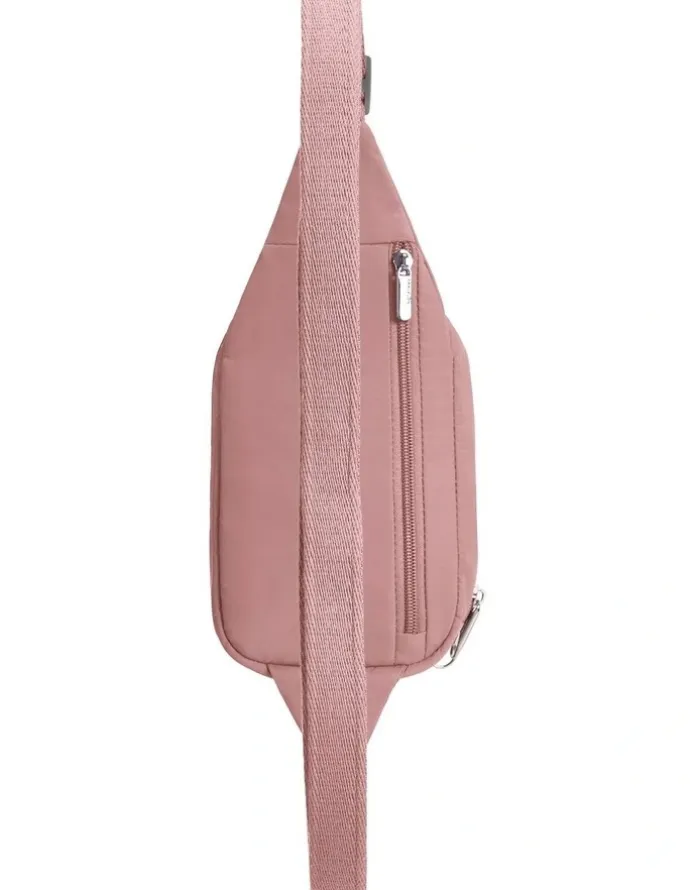 Travelon Roam Anti-Theft Compact Sling Bag in Desert Pink