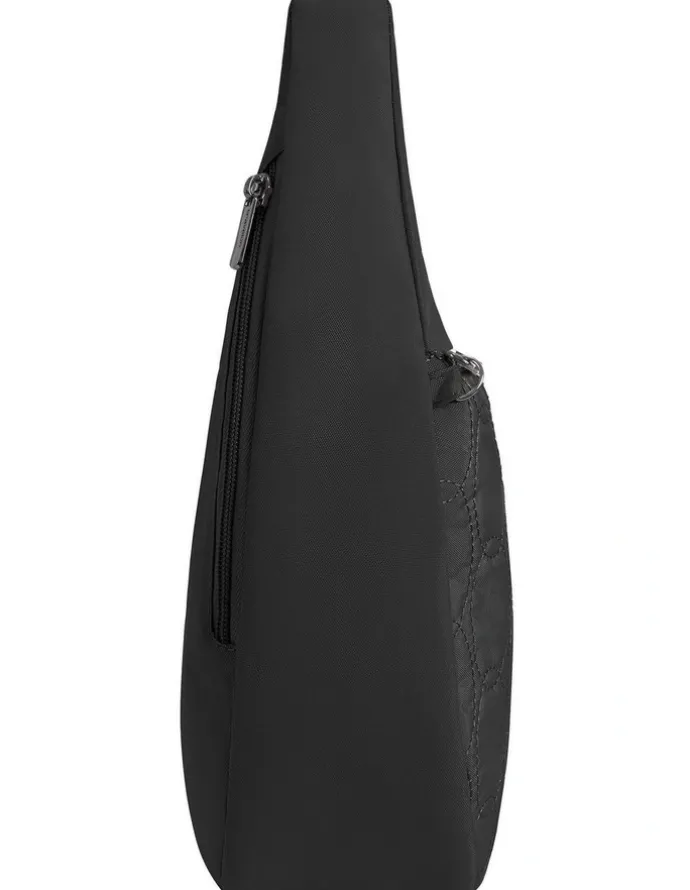 Travelon Runways Anti-Theft Asymmetric Hobo Bag in Black