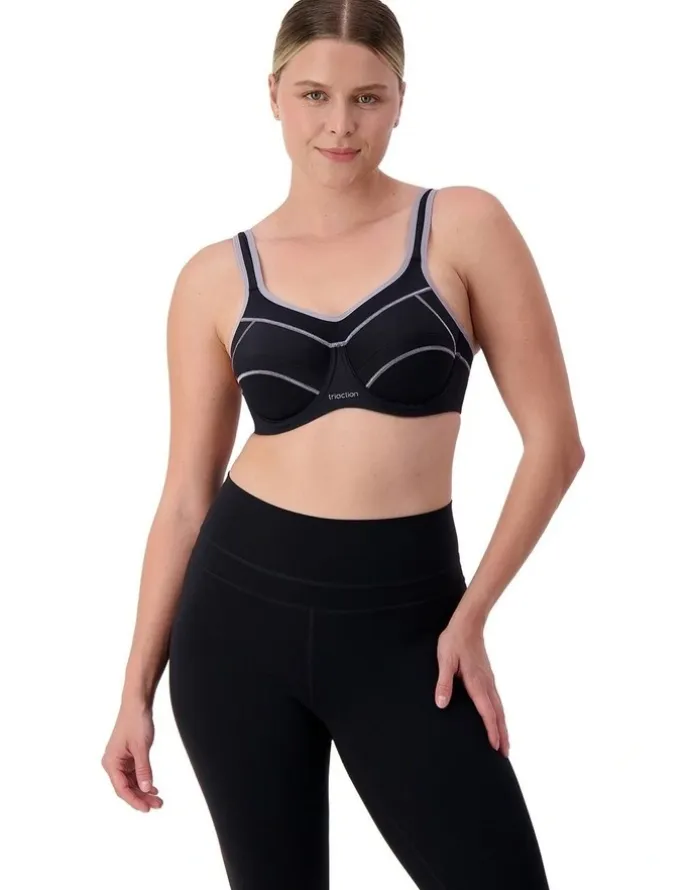 Triumph Triaction Performance Wired Sports Bra in Black
