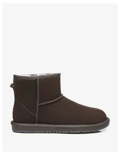 UGG Australian Shepherd Mini Classic Suede in Chocolate