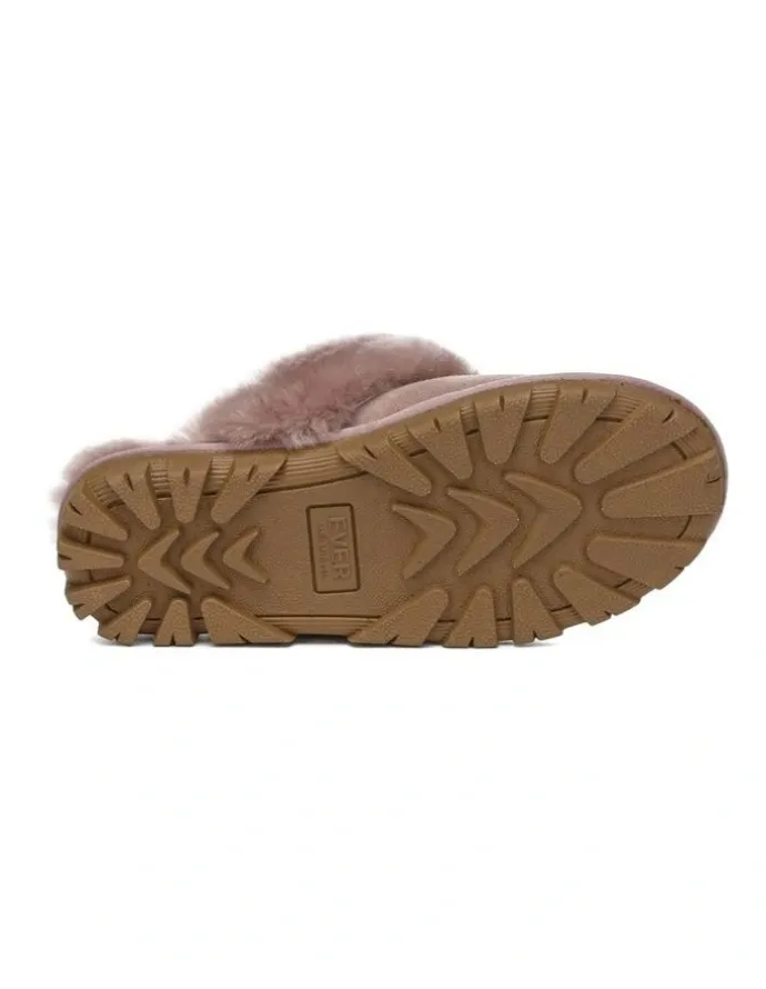 UGG Australian Shepherd Scuff Waffle Slipper in Dawn Pink