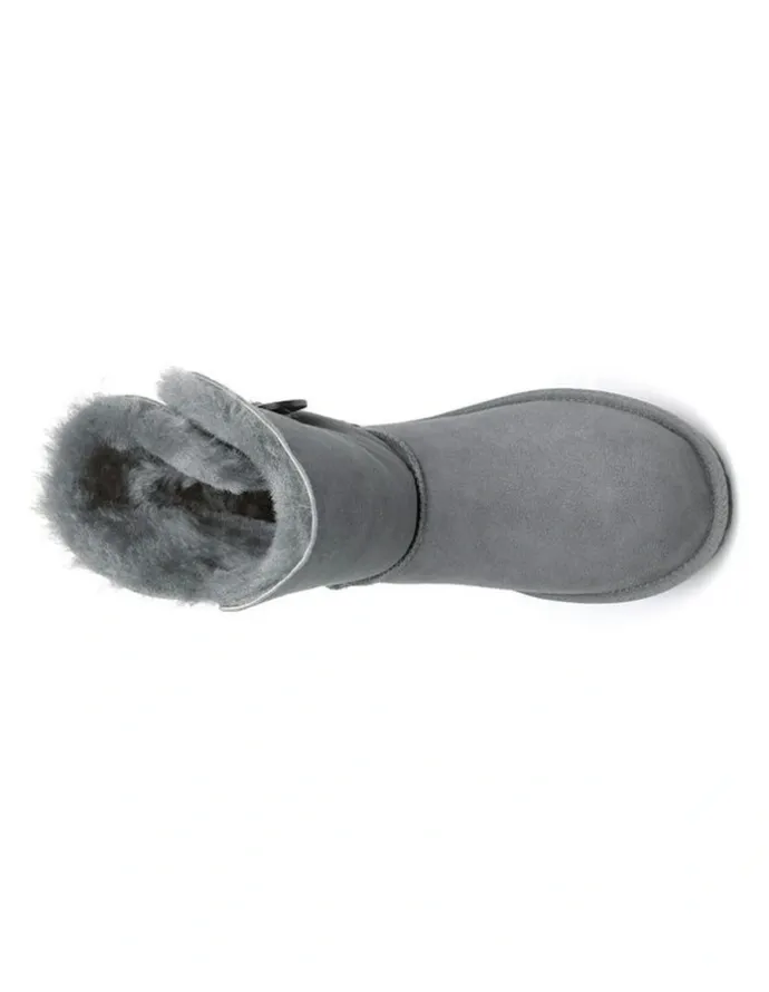 UGG Australian Shepherd Short Button Boots in Grey