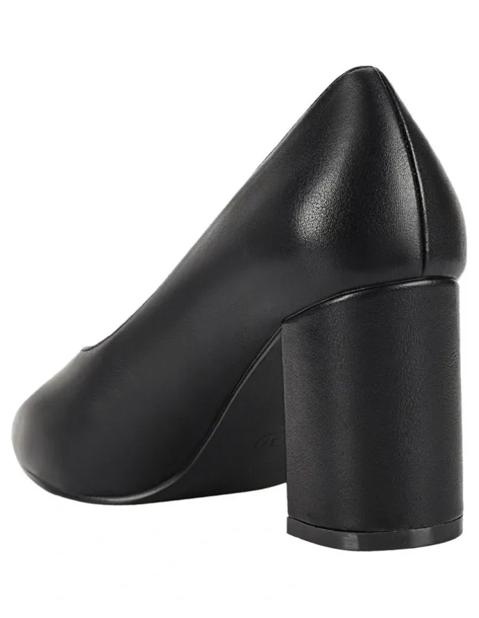 Verali Elliot Block Heel Pumps in Black