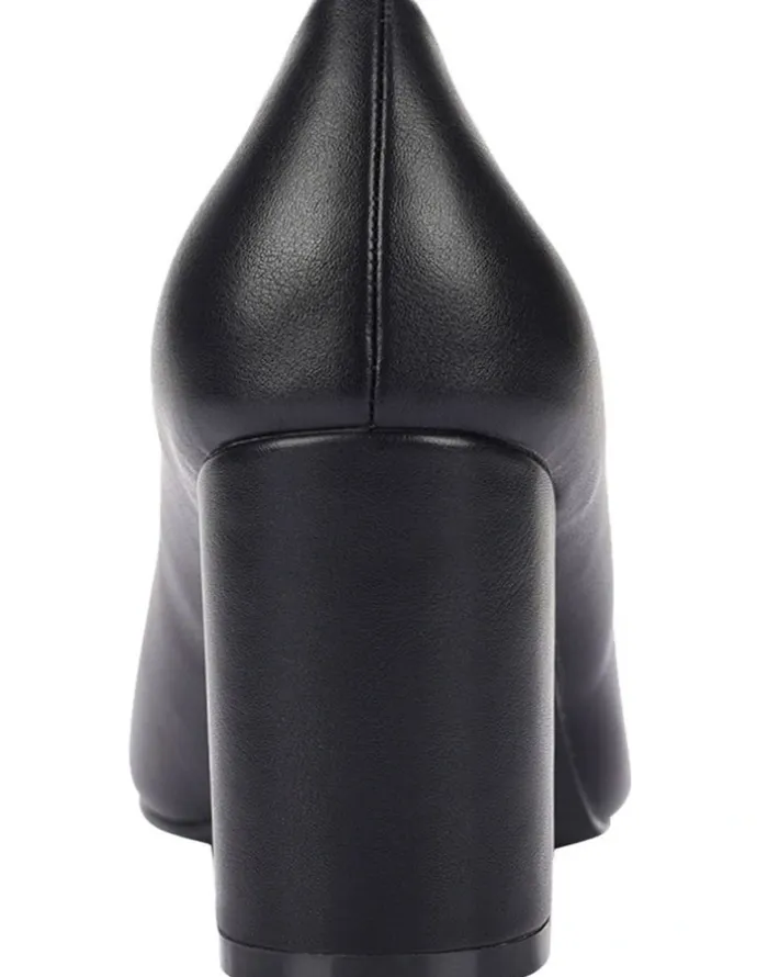 Verali Elliot Block Heel Pumps in Black