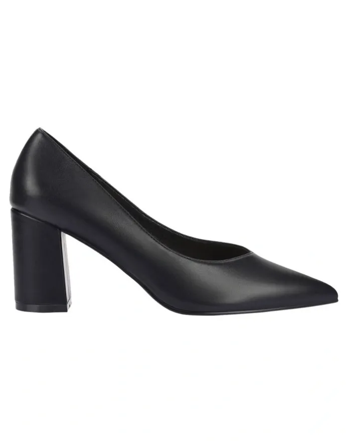 Verali Elliot Block Heel Pumps in Black