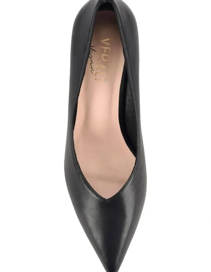 Verali Elliot Block Heel Pumps in Black