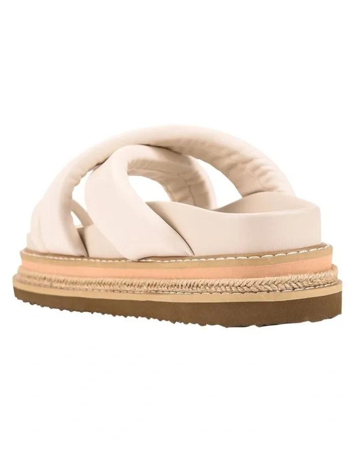 Verali Thelma Flatform Slides in Bone