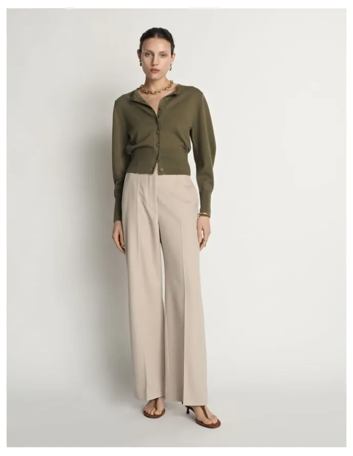 Veronika Maine Cotton Cashmere Cardigan
