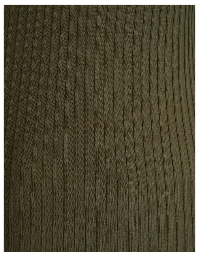 Veronika Maine Cotton Silk Ribbed Polo