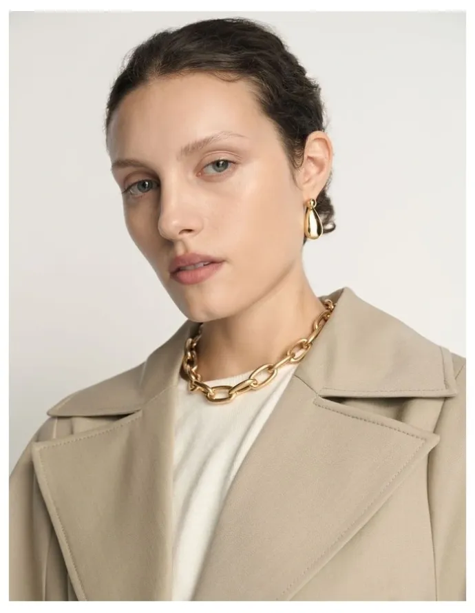 Veronika Maine Wool Cocoon Sleeve Trench