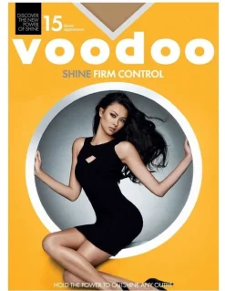 Voodoo Shine Firm Control Sheer 15 Denier Tight in Brown