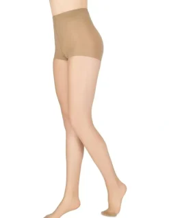 Voodoo Shine Firm Control Sheer 15 Denier Tight 3 Pack in Dark Brown