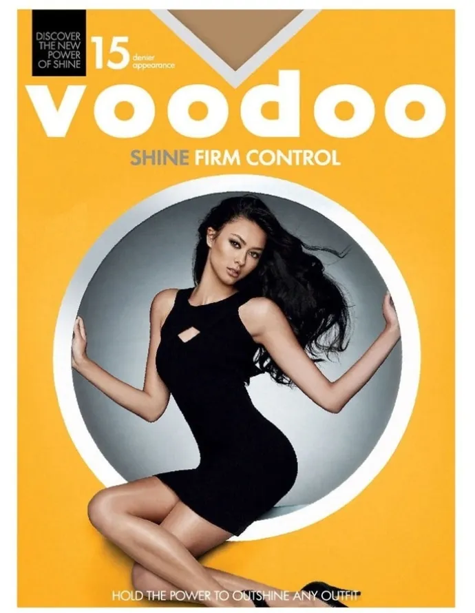 Voodoo Shine Firm Control Sheer 15 Denier Tight in Brown