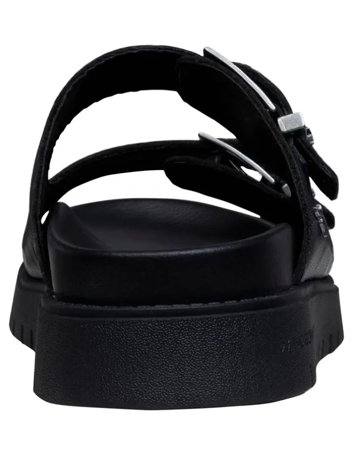 Windsor Smith Mona Leather Sandals in Black