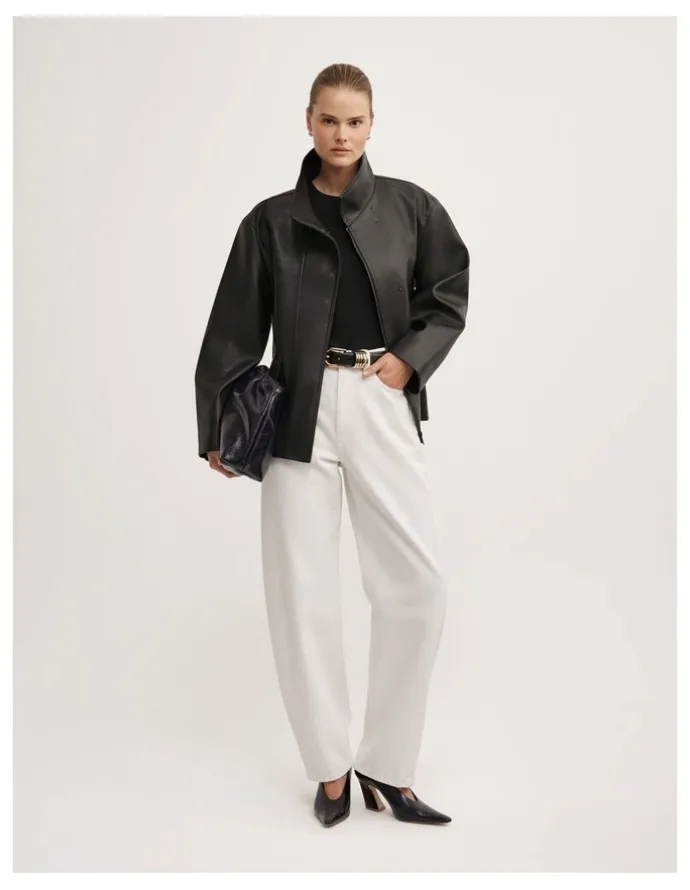 Witchery Barrel Leg Jean in Parchment