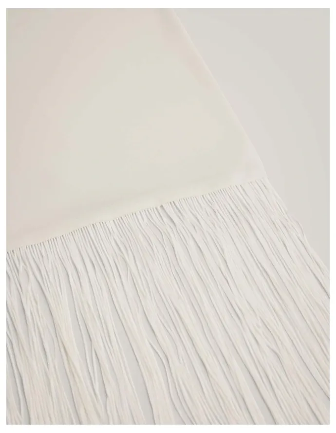Witchery Lee Fringe Scarf in Chalk