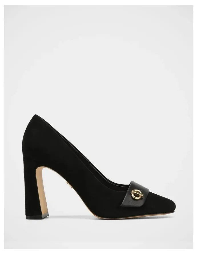 Wittner Petra Suede Leather Pump in Black