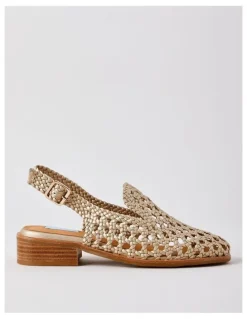 Zazou Aria Flat Shoes in Gold